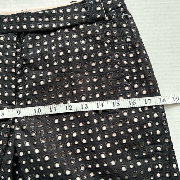 TIBI Black eyelet shorts SZ 2 NWT - Picture 9 of 10